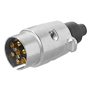 Conector de metal de 7 pines con conexión por tornillo