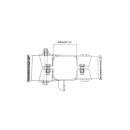 Juego de abrazaderas para atornillar A 80 mm D1 90 mm D2 82,5 mm