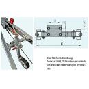 Desplazamiento de rueda jockey para conexiones de tracción V - 3500 kg Longitud: 515/535 mm