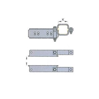 Conexión mástil BPW para viga de eje 110 mm cuadrado