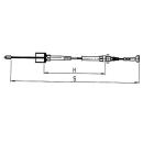 Cables AL-KO Bowden desmontables, campana 24 mm, boquilla 8 mm - Profi Longlife HL 1790 mm / GL 1986 mm