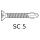 Tornillos perforadores especiales Torx galvanizados SC5 31-DS12-5.5 x 45