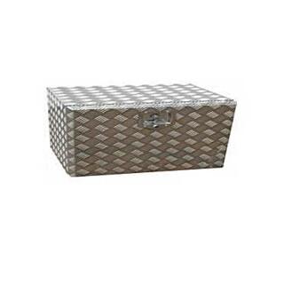 Caja de herramientas de aluminio con cerradura L 800 x W 300 x H 350 mm