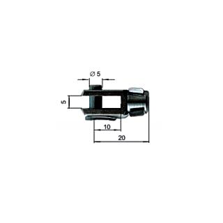 Cabezas de horquilla para resortes de gas, resortes de presión de gas (A) M20 / (F) M5 / (C) 5 / (E) 5