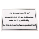 Placa de carga de la barra de tiro 105x74 50 kg