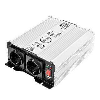 Convertidor de voltaje 12-230V 1000W / 2000W + USB