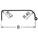 Perfil guardabarros mono eje 12/40 B200 R400 L1285 S800 H415