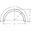 Perfil de guardabarros monoeje 12/40 B260 R430 L1380 S860 H445