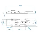 SPP - bloqueo de lengüeta, ZB-09A, 267 mm, soporte...