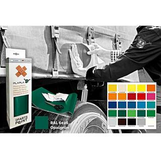 Parche de lona autoadhesiva 0,20 x 0,30 m verde RAL 6026