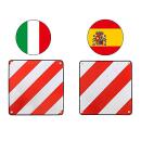 Señal de advertencia de aluminio para cargas...