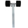 Soporte fijo tubo cuadrado 2 rodillos oscilantes 40 x 40 x 400 mm