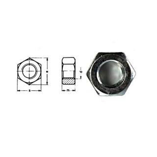 Tuerca hexagonal DIN 934 galvanizada M36