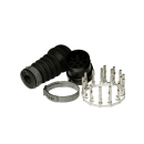 15 polos, conector de bayoneta incl. contactos y manguito...