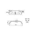 De Haan guardabarros eje tándem THRD 22155, D 2220/12, B 220 / S 1550 mm